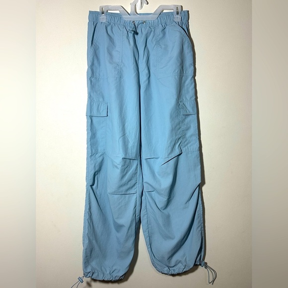No Boundaries Junior/Womans Light Blue Parachute Pants Size 7-9 - Picture 1 of 8